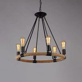 Industrial Wagon Wheel Chandelier Pendant with Adjustable Hanging Chain - Metal Ceiling Light for Restaurants - The "Adjustable Hanging Chain Chandelier Light Industrial Wagon Wheel Metal Ceiling Pendant for Restaurant" is a great addition to any home. This chan